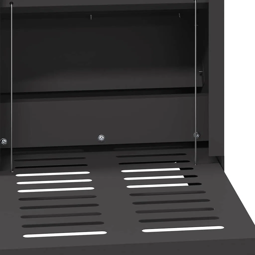 Comedero de pollo de metal de 25 x 42 x 40 cm de acero laminado en frío con mecanismo de pedaleo, gran comedero para rebaños, resistente y duradero para uso en interiores y exteriores