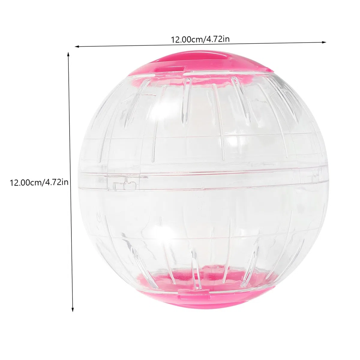 SOIMISS 4 Piezas Bola Transparente para Hámster con Ventilación y Antiescape Rueda de Ejercicio Ligera y Compacta para Pequeños Roedores como Jerbo Cobaya y Ratón