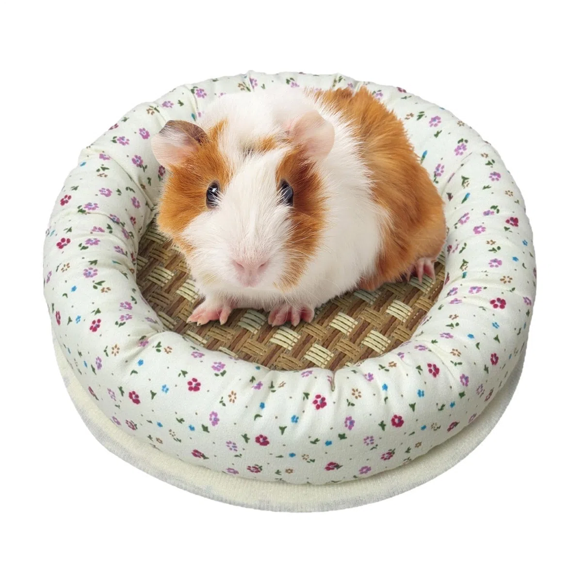 XJBTBA Cama para hámster Floral Transpirable Linda Redonda