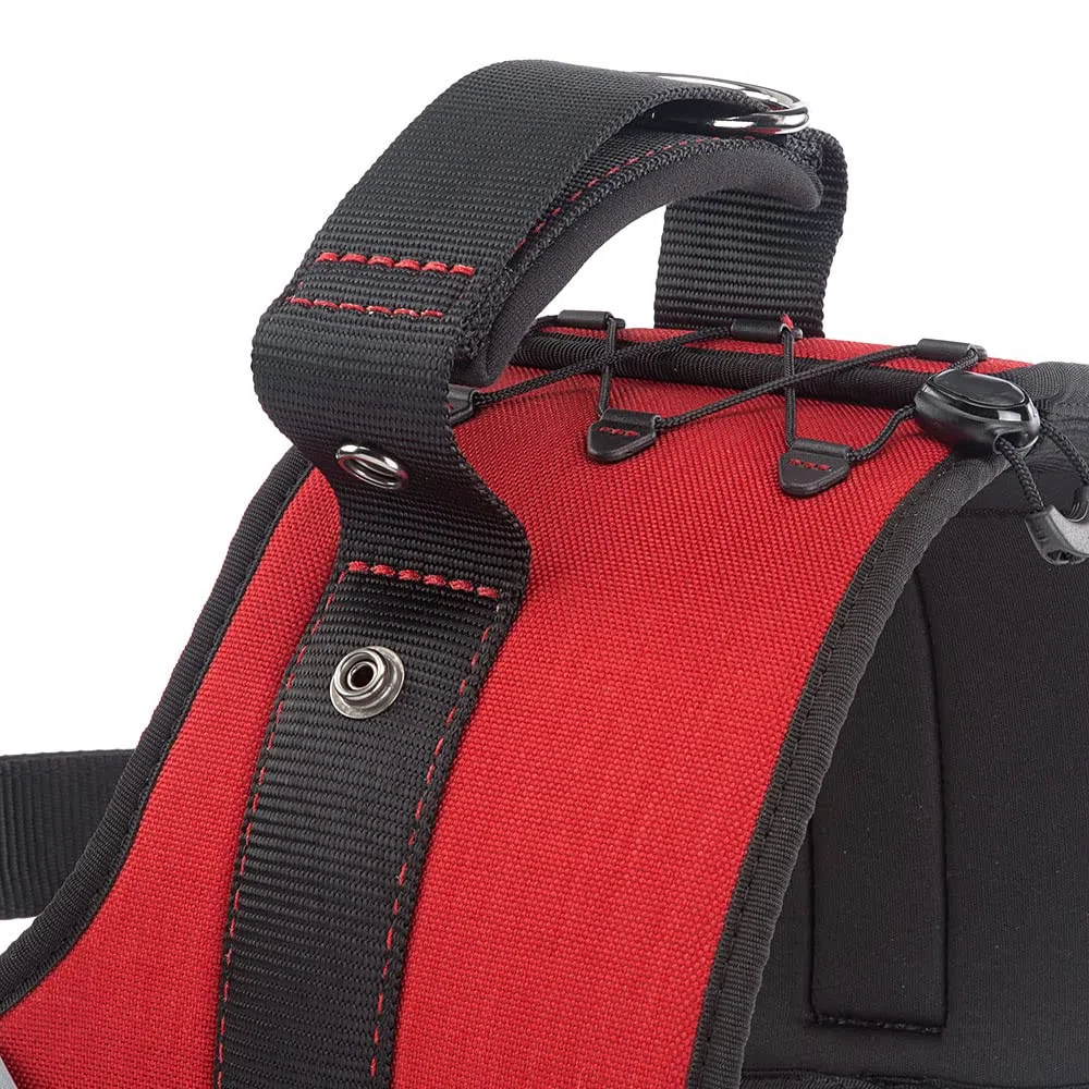 Ferplast Arnés para Perros Hercules XXL, Acolchado, Resistente, Anti-rasguños, Visible en la Oscuridad, con Asa