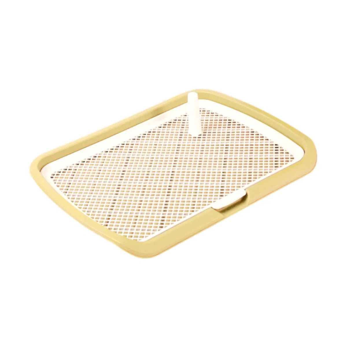 Bandeja de baño para Entrenamiento de Mascotas con solución de fácil Limpieza. Ideal para Perros de Cualquier tamaño. Diseñada para Mascotas, Amarillo, 66x50x5.2cm