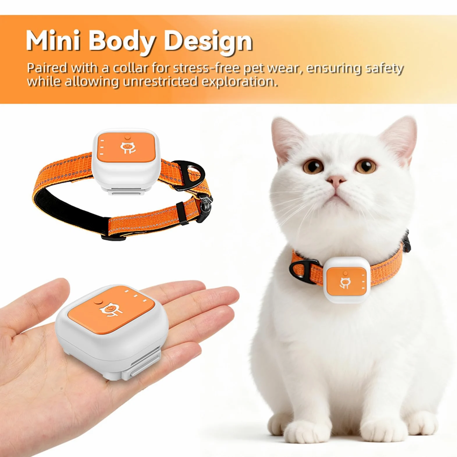 Jiawu Localizador GPS para Perros, Collar Inteligente con localización en Tiempo Real, localizador de Mascotas con alertas de Emergencia SOS y avisos de geovalla (Versión Eurasia África)