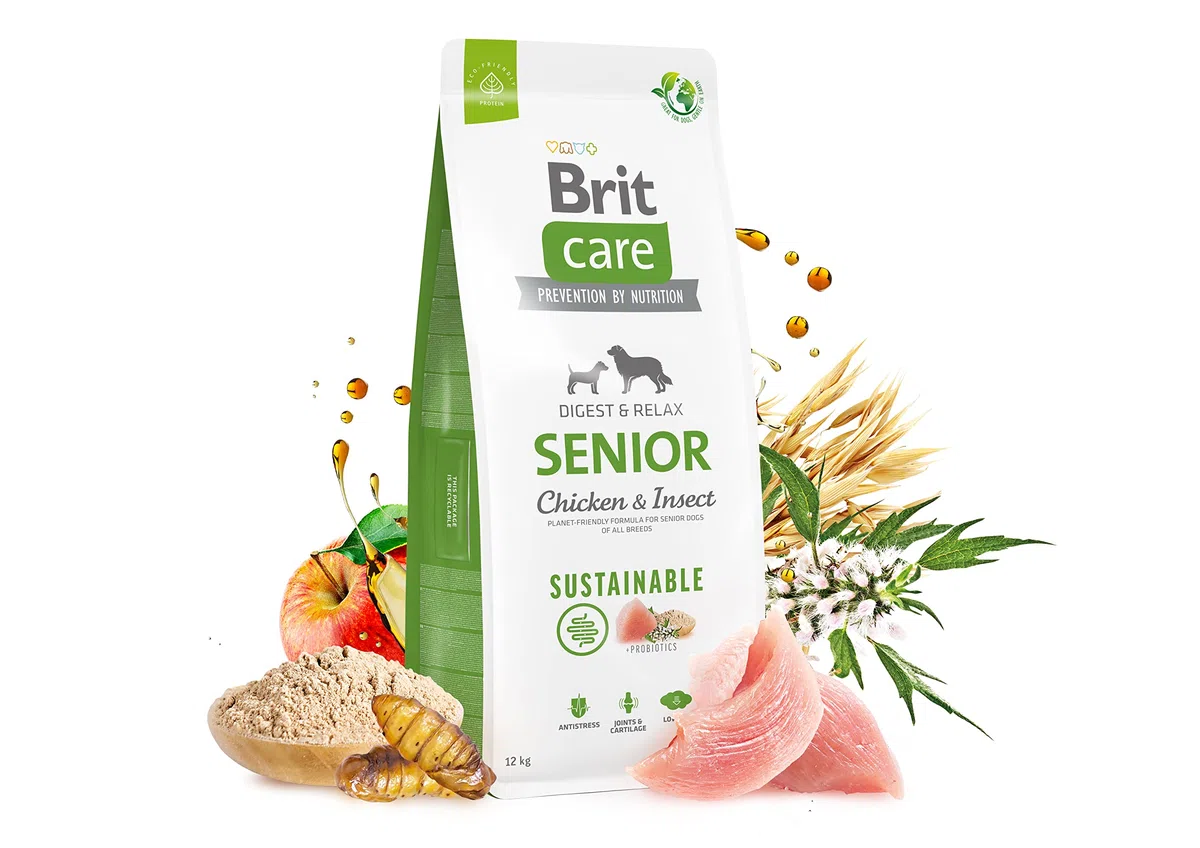 Brit Care Dog Sustainable Senior Chicken & Insect - Seco Dog Food - 12 kg