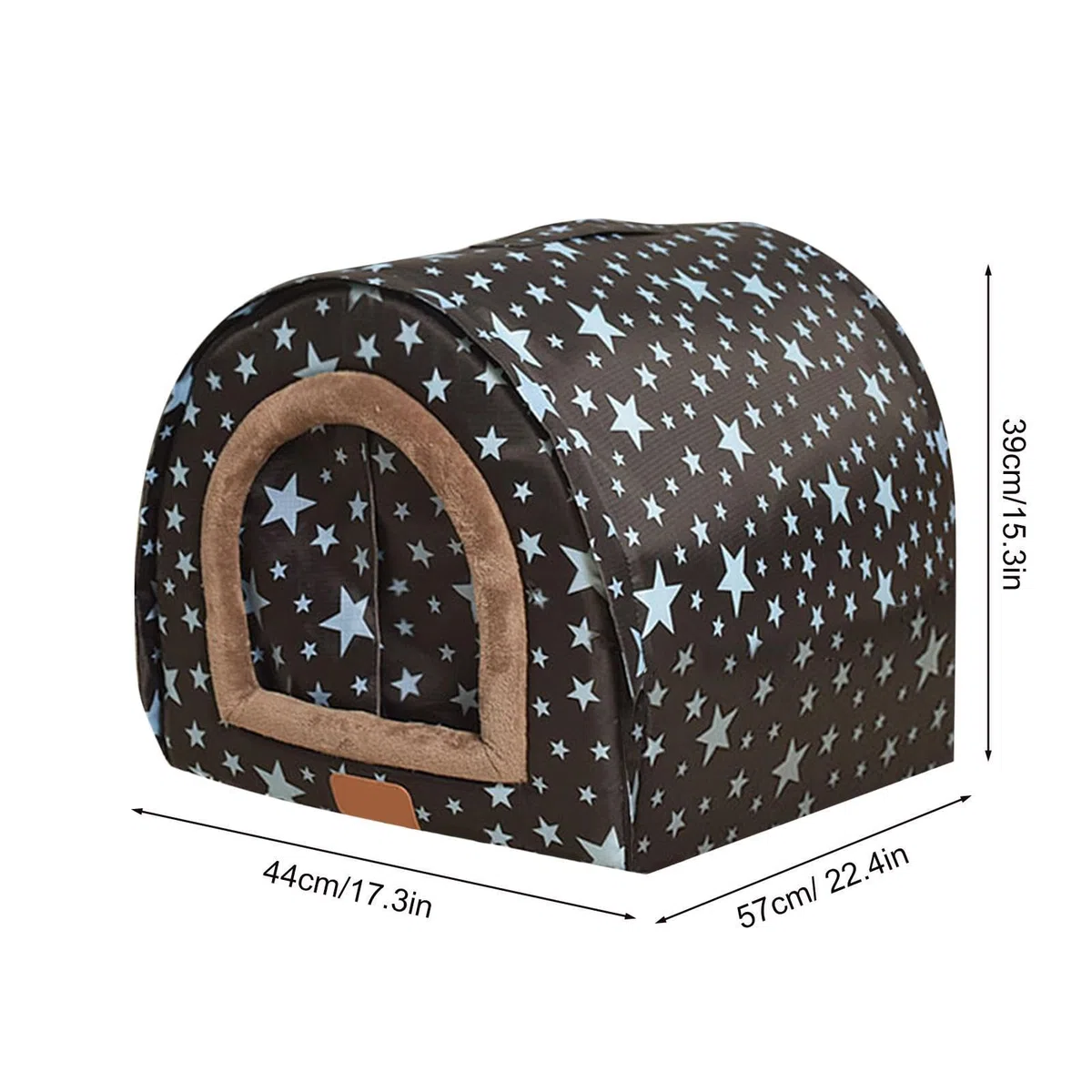 Caseta para perros de interior con puerta | Casa de invierno para mascotas
