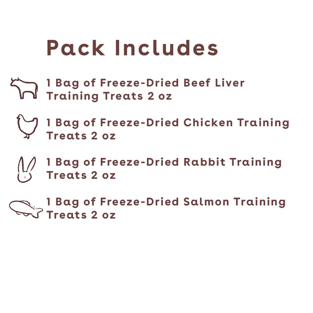 Pupford Premios De Entrenamiento Liofilizados para Perros Y Cachorros, con Más De 900 Ingredientes Limitados (Paquete De Carne)
