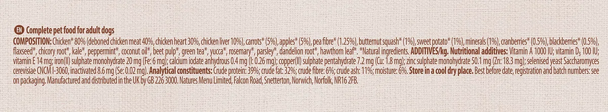 Nature's Variety - Freezed Dried - Toppers para Perros con Pollo - Caja de 7 x 120g - Total 840g
