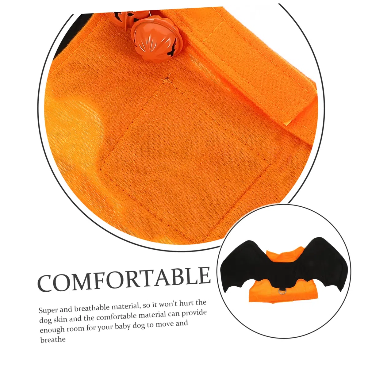 INOOMP 3piezas Disfraz De Murciélago para Mascotas Traje De Halloween para Perros y Gatos Ropa De Cosplay Alas Plegables para Fiestas y Celebraciones