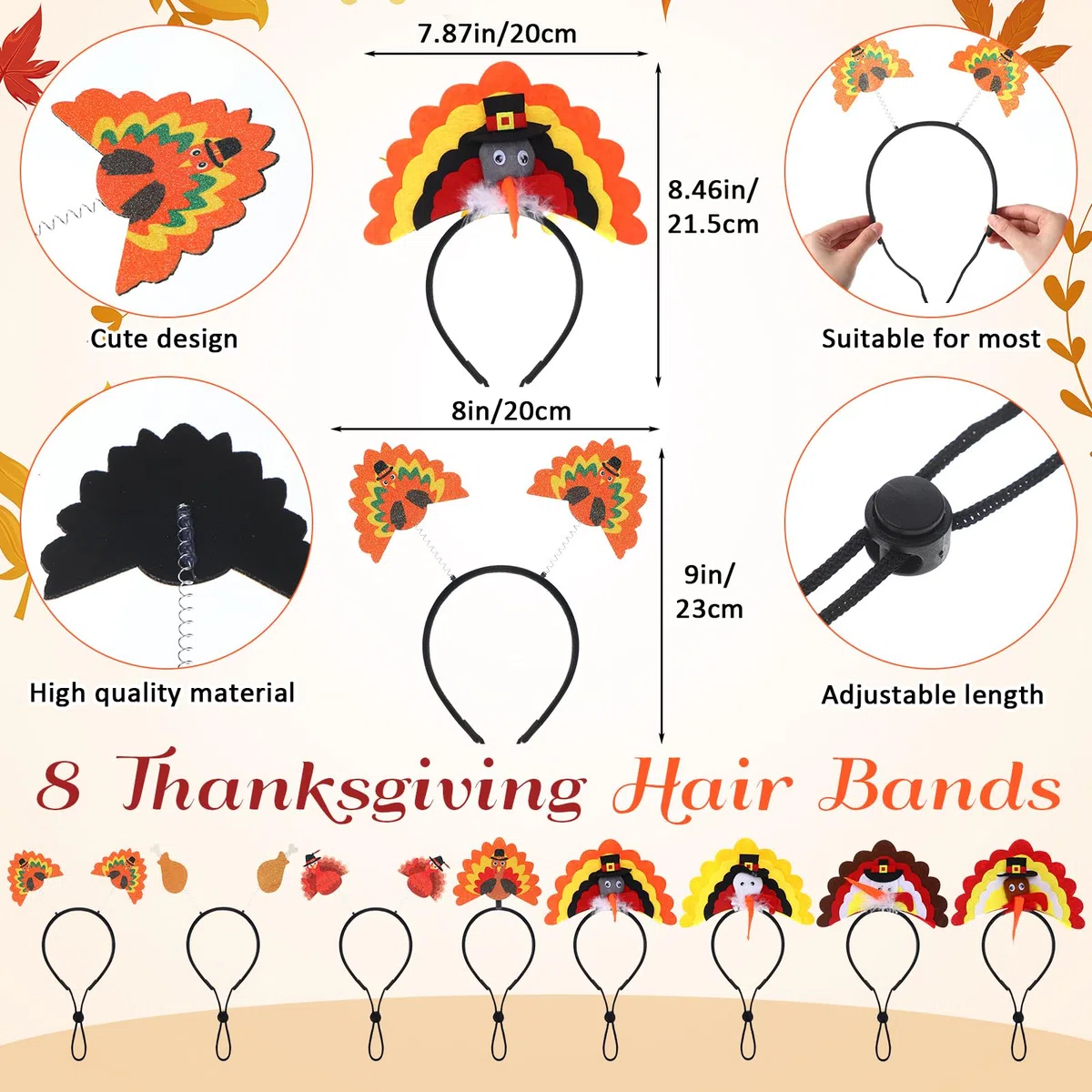 Sanwuta 16 piezas de accesorios de Acción de Gracias para mascotas, incluye bandanas de otoño para perros, diademas de pavo para Acción de Gracias, bandana para mascotas, bufanda triangular para la