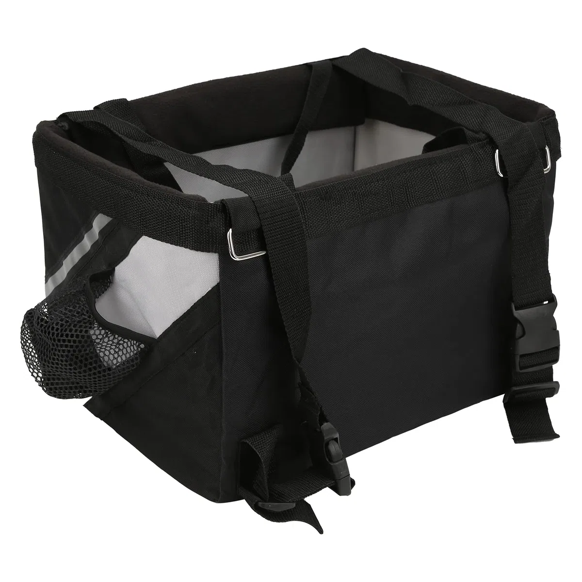 Cesta Delantera Desmontable para Bicicleta, Bolsa de Transporte para Mascotas, Tela Oxford, 38x28x25cm, Impermeable, Liberación Rápida