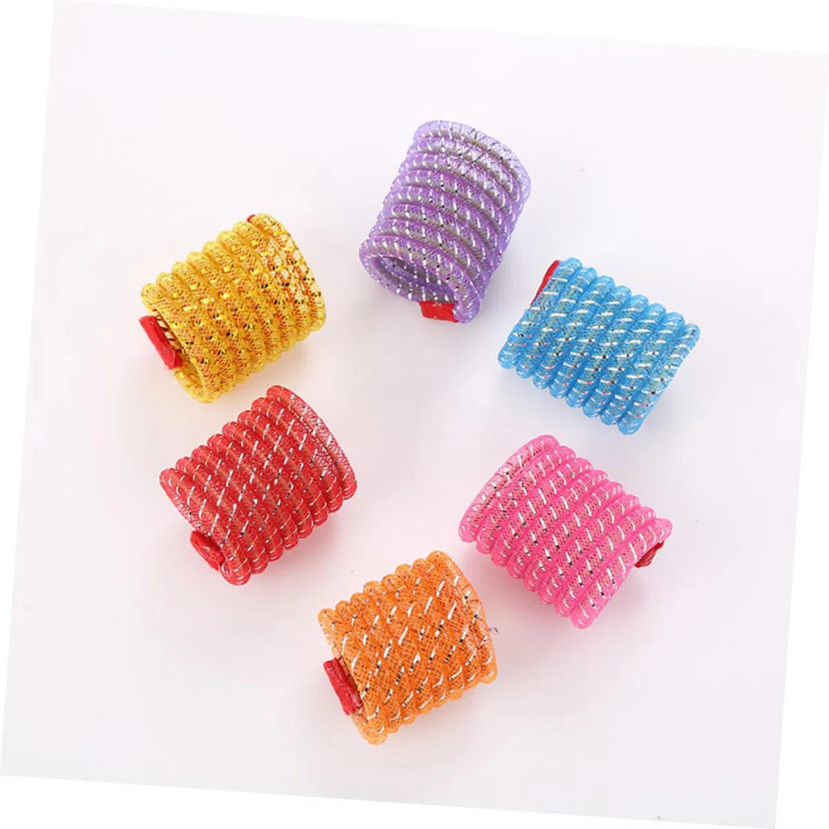 FRCOLOR 30 Piezas de Cosas para Gatos Juguetes Divertidos Juguetes de Cuello Juguetes para Gatos de apartamento Juguetes para Mascotas Suministros Juguetes de Primavera Juguetes de la línea del Gato