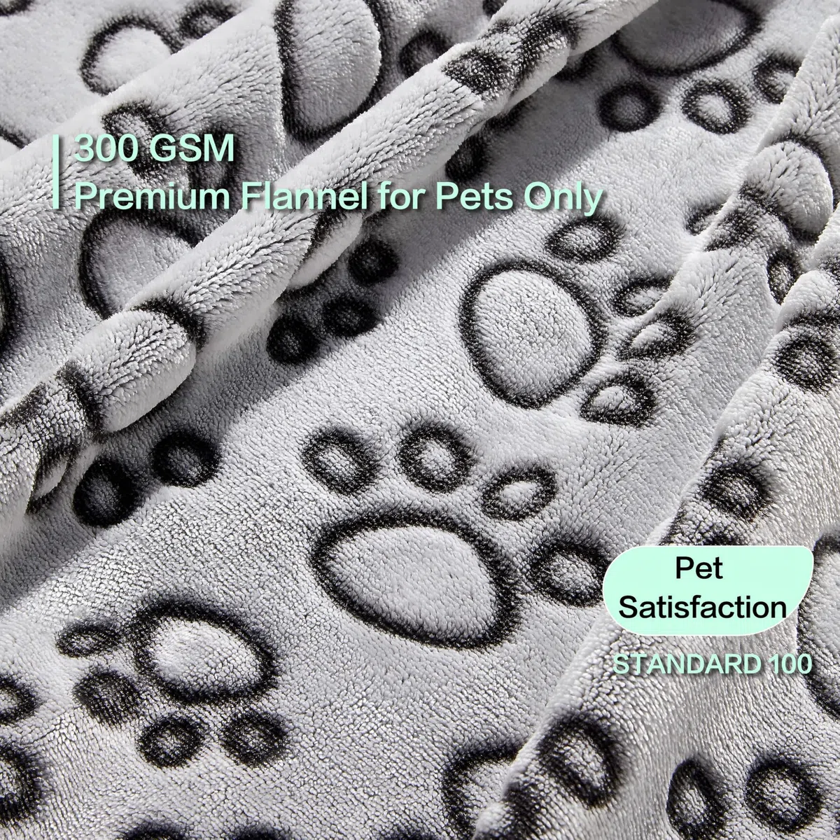 Stuffed® 3 Mantas Suaves Perros pequeños, Manta calmante Lavable para protección de jaulas, Regalos Esenciales para Perros, Cachorros, Gatitos, 24 x 16 Pulgadas, Gris
