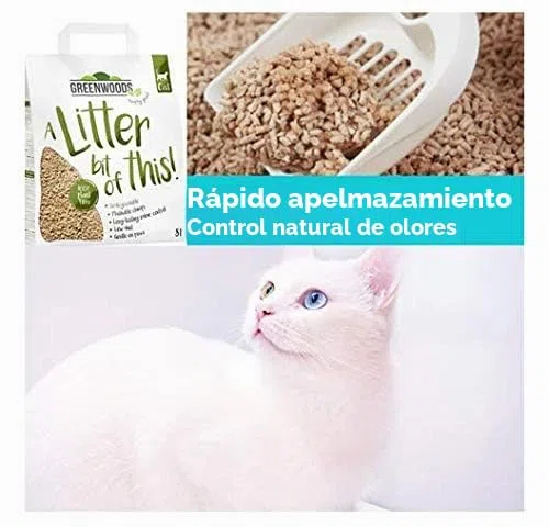Greenwoods - Cama para gatos (3 x 8 L)