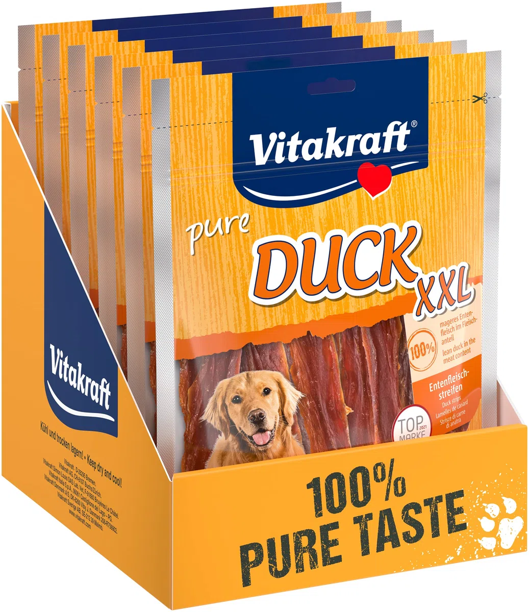 Vitakraft Pato XXL - Snack para Perros (6 Unidades, 250 g)