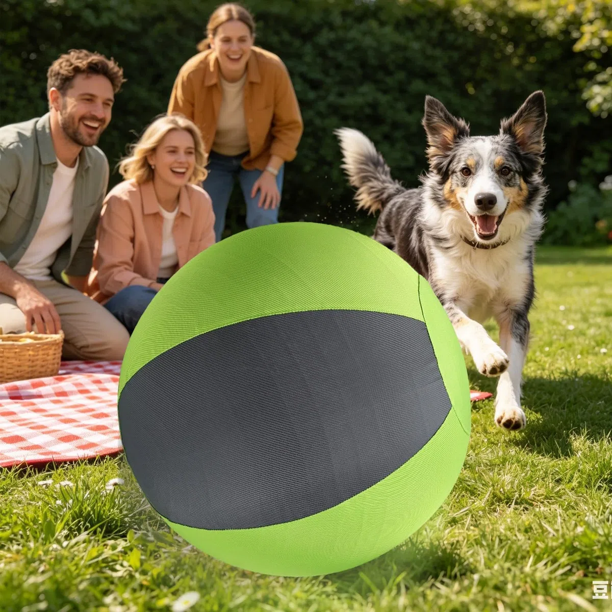Pelota Grande para Perros de Pastoreo Entrenamiento Inflable Cachorros | Juguete Ejercicio Cachorros para Padres de Mascotas, Amantes de Animales, Patio, Jardín, Parque, Apartamento, Piscina, Play