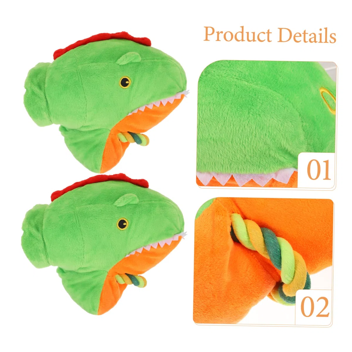BESPORTBLE 3piezas Juguete De Mascota Interactivo De Peluche para Perros y Cachorros Guante De Resistente Mordidas para Entrenamiento Squeaky Toy para Perros Pequeños y Medianos
