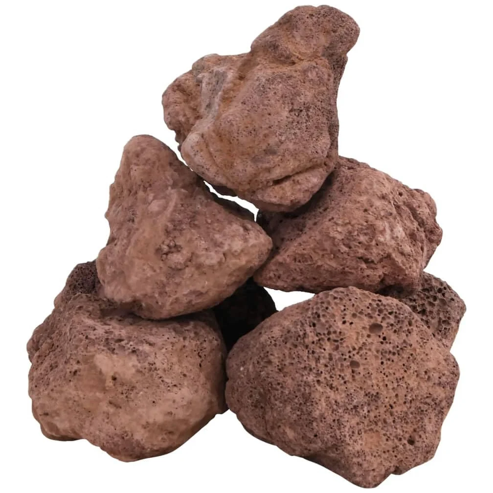 Genérico Rocas volcánicas Rojas 10 kg 10-30 cm,Producto para Mascotas y Animales,Productos para Mascotas,Productos para Peces,Decoración de acuarios-3217186