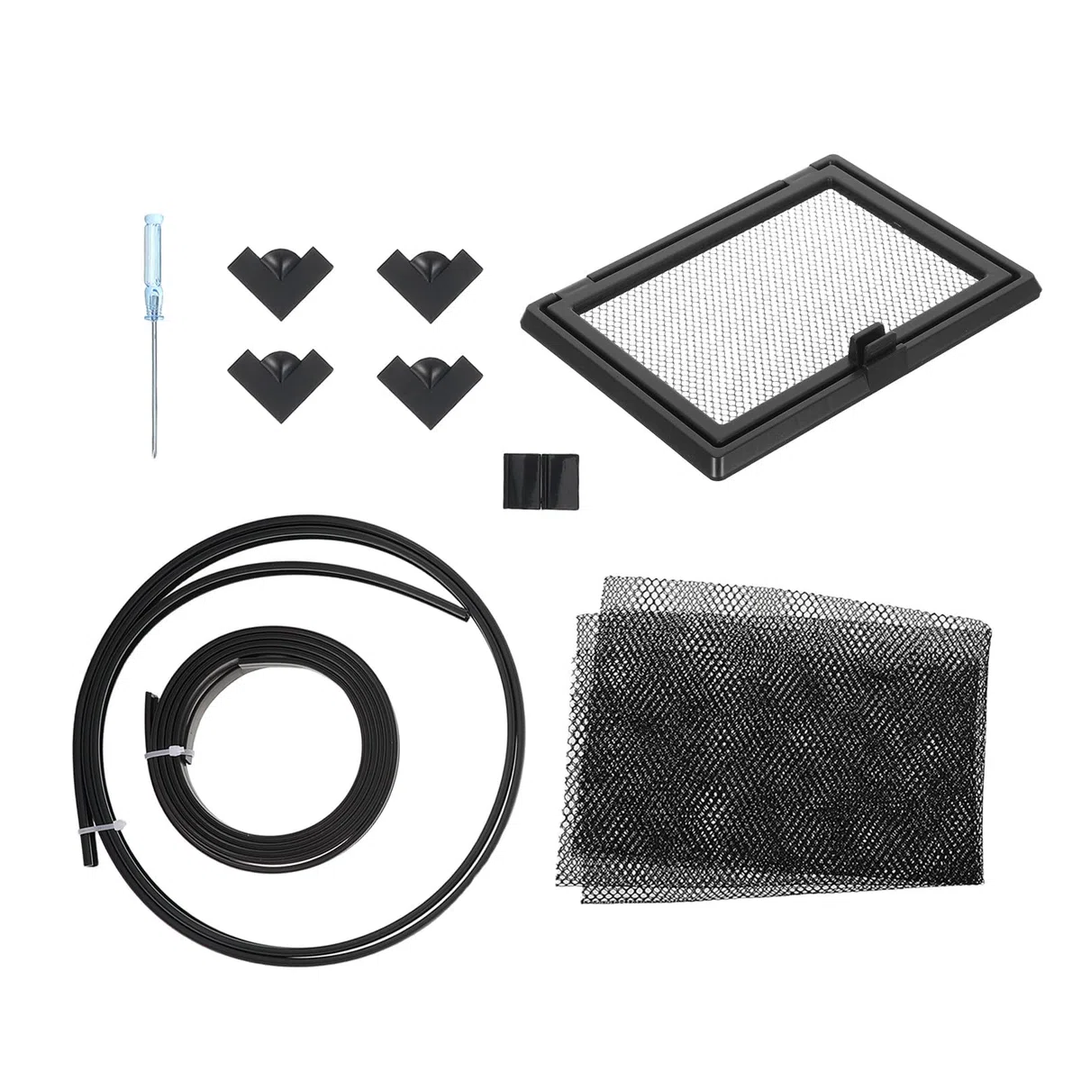 Abaodam Tapa Magnética Que Previene Polvo y Residuos para Acuario Fácil Instalación con Ventana de Alimentación, Material PVC y Goma Adecuado para Acuáticas y en