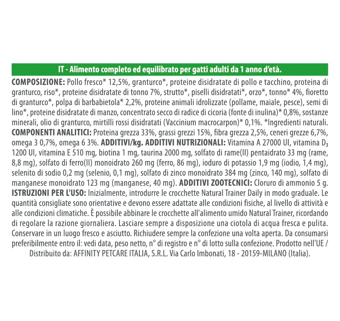 Natural Trainer Feline Adult atun 10kg