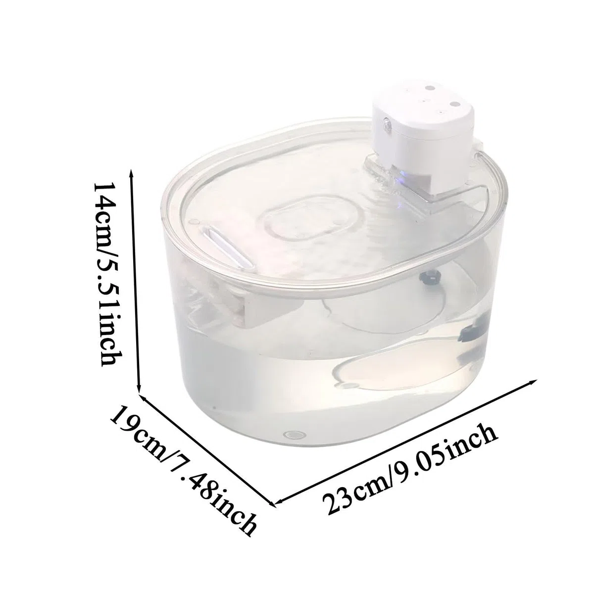Fuentes de Agua para Gatos Bebedero Automático Recargable de Agua de 3L con | Fuente Agua De Perros Cachorros Perros y Animales Interiores Escritorio Mesa Beber Agua