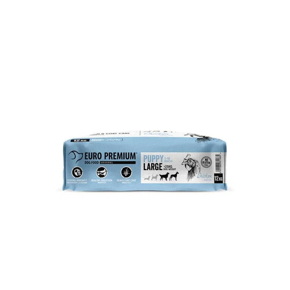 Euro-Premium Cachorro Pollo Grande - Arroz 12 kg