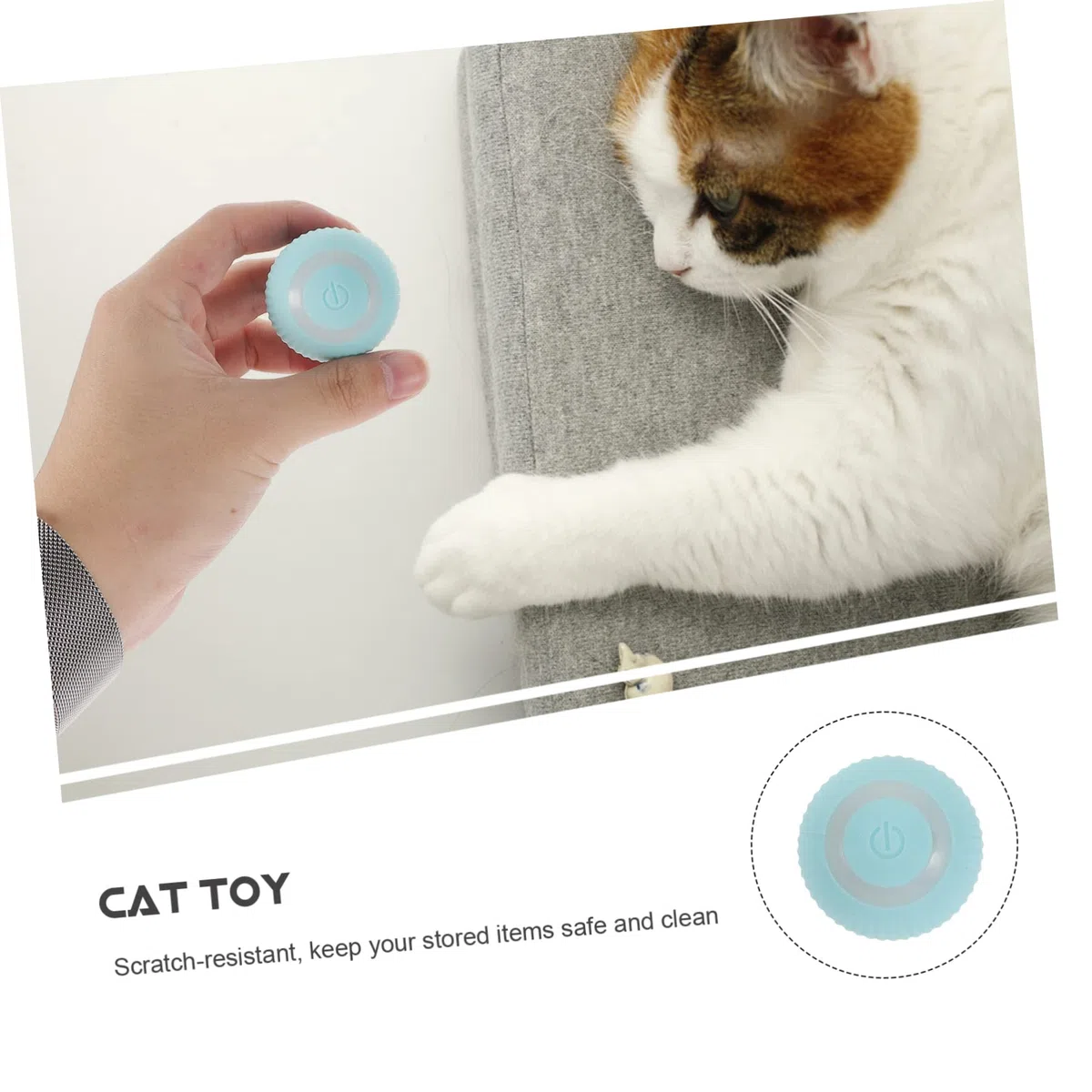 SUPVOX 3 Piezas Gatito Gravedad Sabiduría Gatito Gravedad Inteligente Bola Rodante Juguetes Bolas De Gato Juguetes para Mascotas Juguete Gato Suministro Portátil Juguete