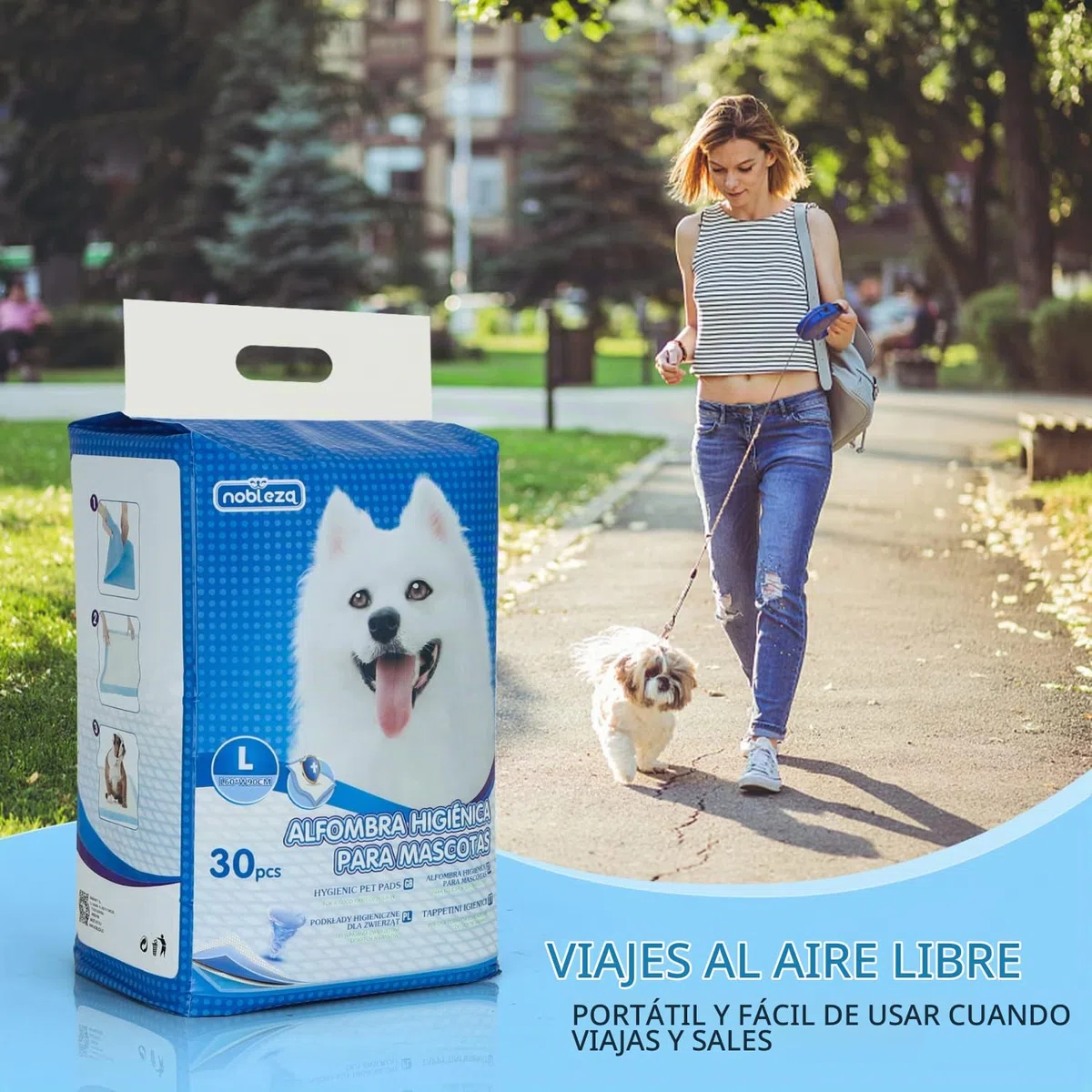 Nobleza - 120 x Empapadores Perros Alfombrilla higiénica de Entrenamiento para Perros. Ultraabsorbente 90cm*60cm Azul