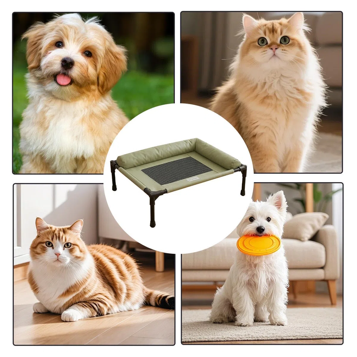Genérico Cama Exterior para Perros Hamaca Lavable Y Transpirable