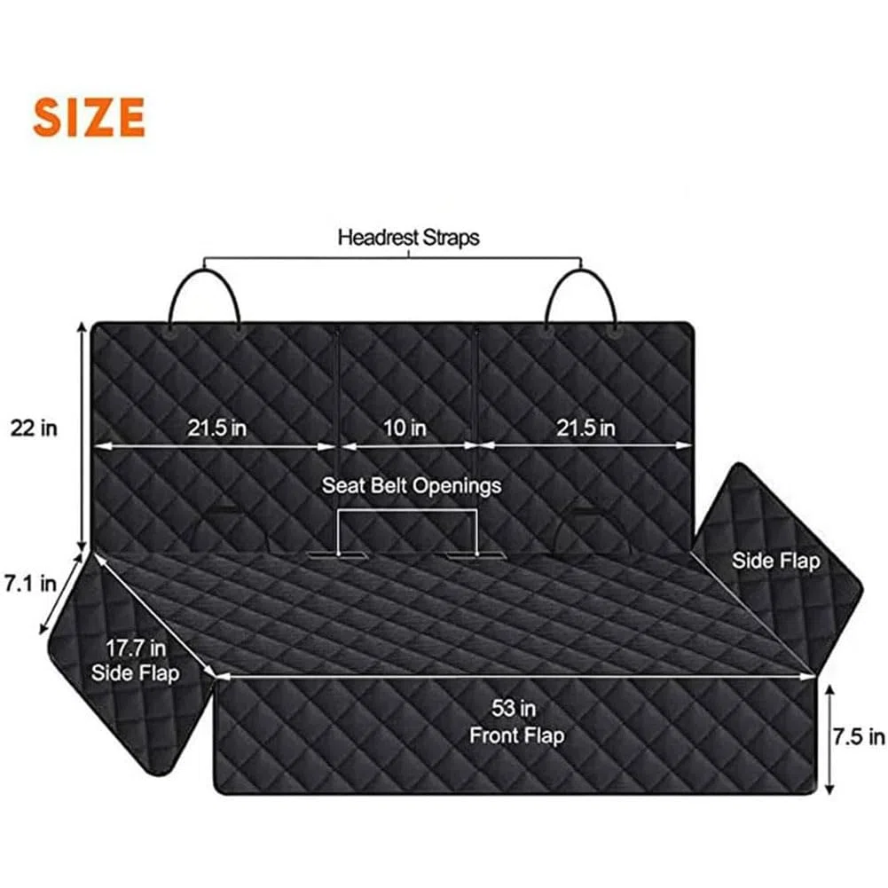 Funda para Asiento De Coche Perros para Skoda Karoq SUV, Prueba De ArañAzos E Impermeable Funda para Asiento Trasero De Coche para Perros