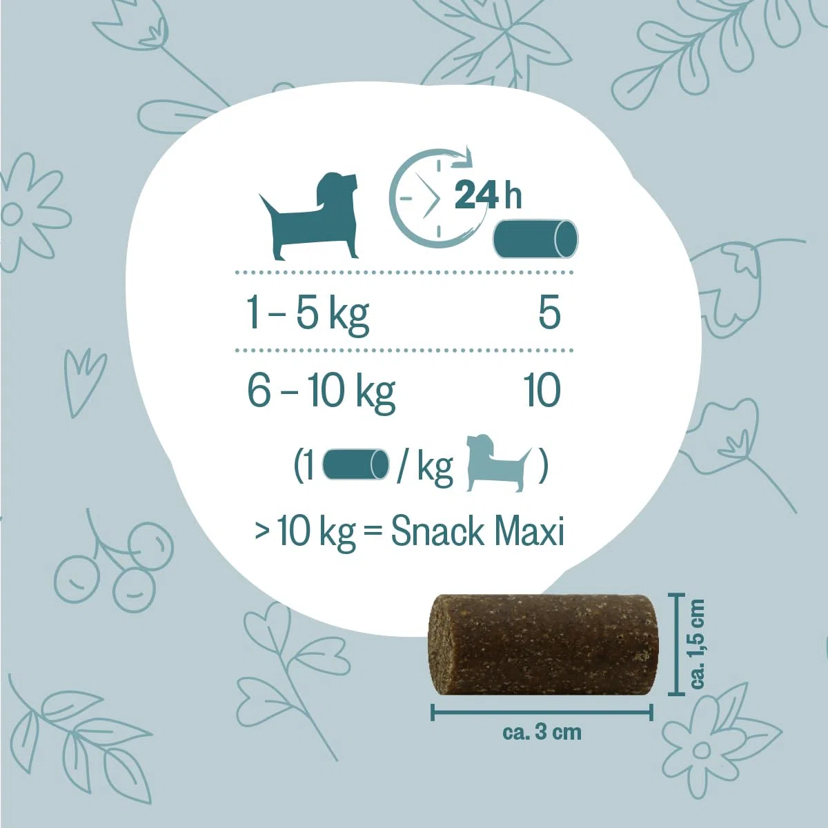 GRAU – el Original – Hokamix Vitality Booster Snack Mini, Paquete de 1 (1 x 4,5 kg), alimento complementario para Perros