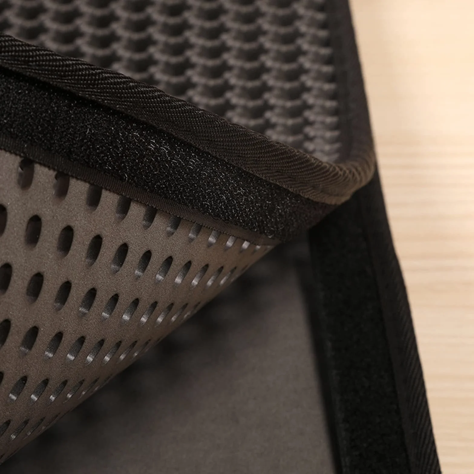 KIMISS Estera para Atrapar para Gatos, Doble Capa, Impermeable, Antideslizante, Fácil de Limpiar, Estera para Residuos de Gatito para Alimentación de Mascotas (BLACK)