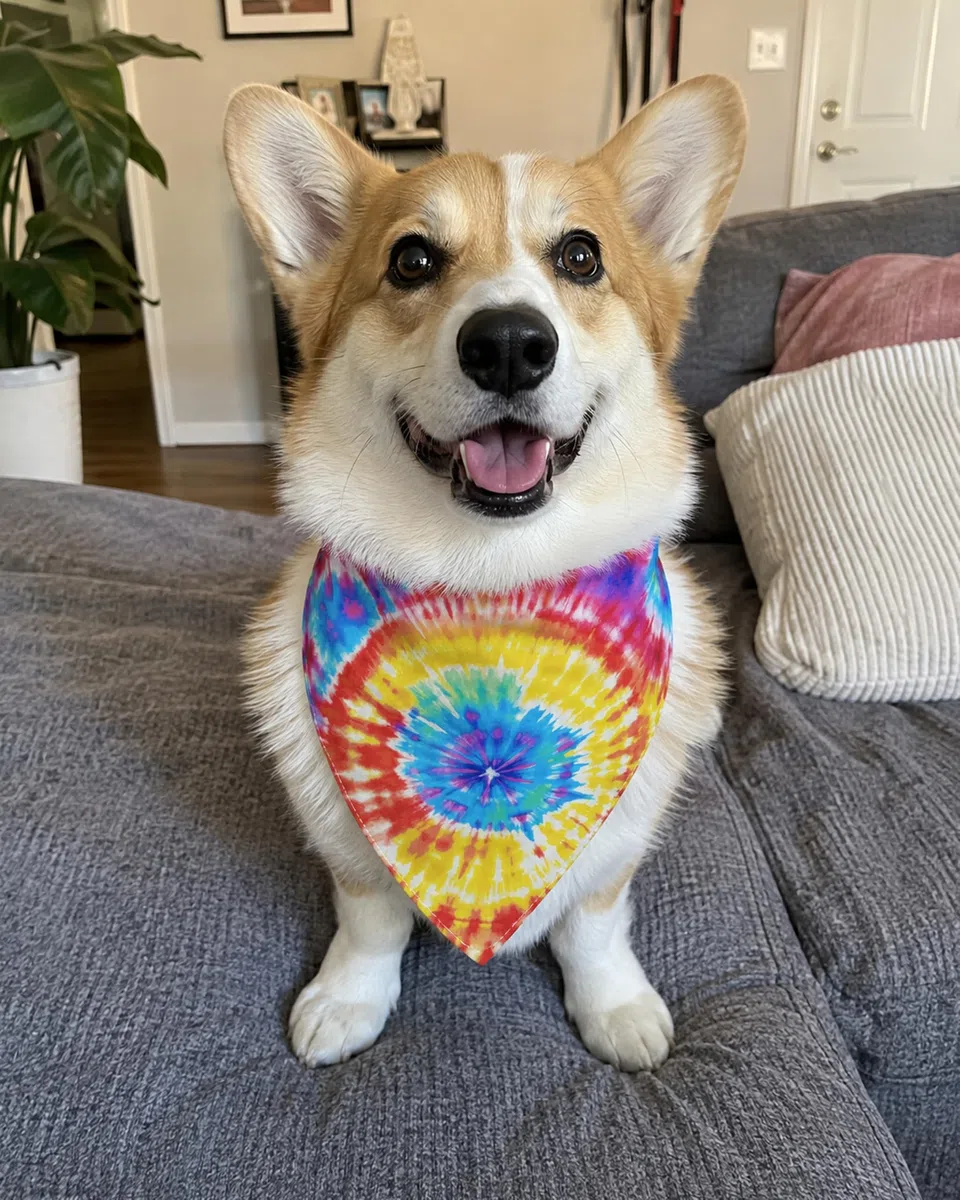 PET SHOW Paquete de 50 bandanas de teñido anudado para perros medianos