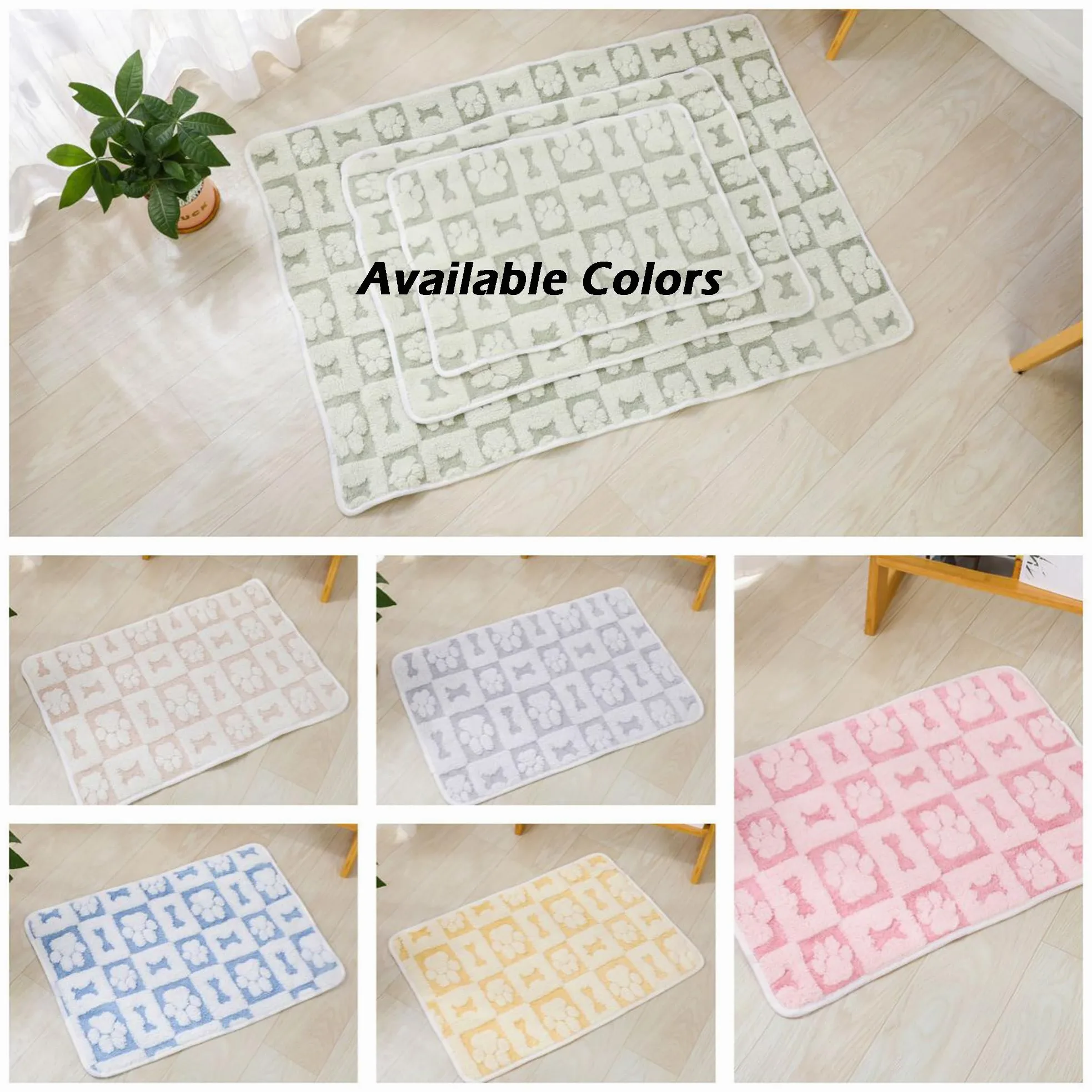 Paquete de 2 mantas calmantes para mascotas, manta lavable para mascotas, manta con estampado de patas, mantas para perros, manta calmante para perros y gatos, mantas para gatos y cachorros