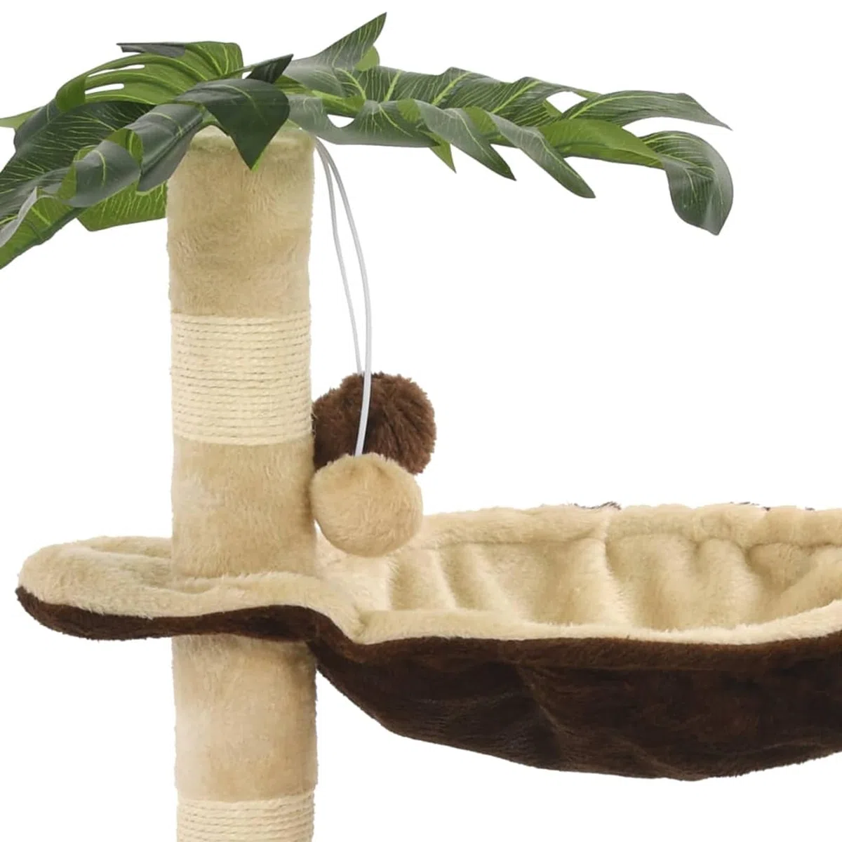 ShGaxin Rascador para Gatos con Poste de sisal 50 cm Beige y marrón, Rascador Gato, Arbol Rascador para Gatos, Gatos Accesorios, Torre Gatos, Arranhador para Gatos, Casa para Gatos