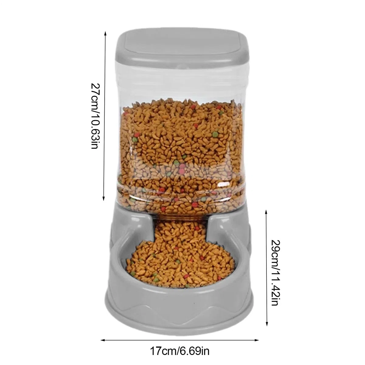 automático para gatos, dispensador de alimentos de gran capacidad | accesorio automático de agua para perros y gatos, herramienta de categoría de cuidado de mascotas, para gatos pequeños y