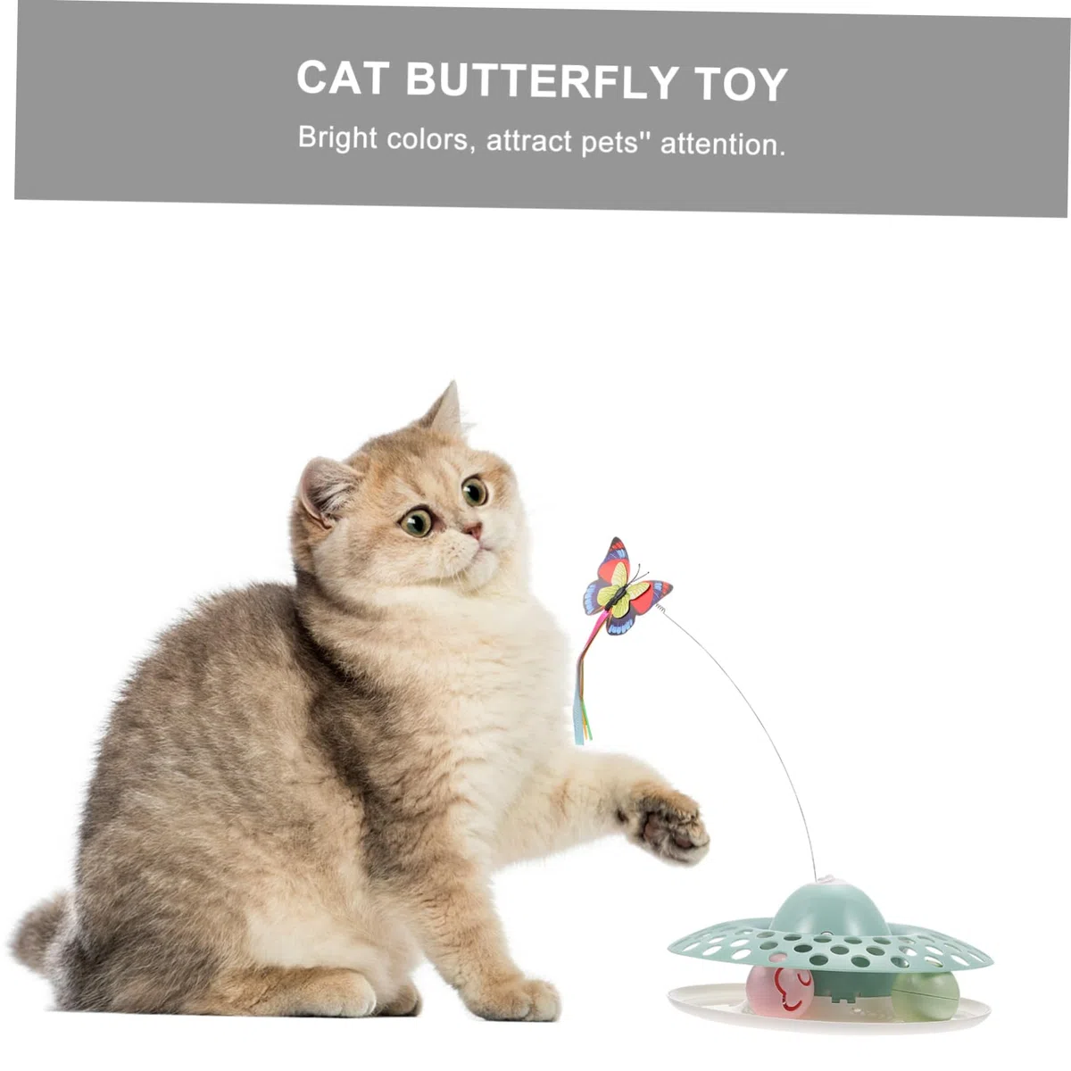 1 Juego De Juguetes para Gatos Juguete Giratorio Decoración del Hogar Juguete De Simulación Varita para Gato Juguete Giratorio Juguetes para Mascotas Juguetes Animatrónicos