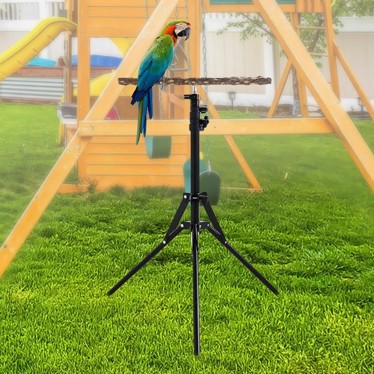 Genérico - Madera 40~157cm | de Perca de Loro de Madera de Pimienta | Natural | Perc?Stand para adiestramiento de Aves Perchas Bir? Ajustables para Loros - MultiusosBir? ?d