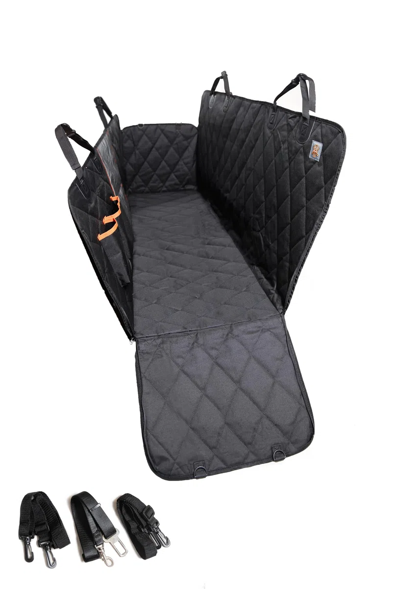 Funda de asiento de coche para perro, hamaca de 54 x 58 pulgadas, impermeable, accesorios para asiento trasero para coche, sedán y SUV, tela Oxford 600D, respaldo antideslizante, a prueba de arañazos,