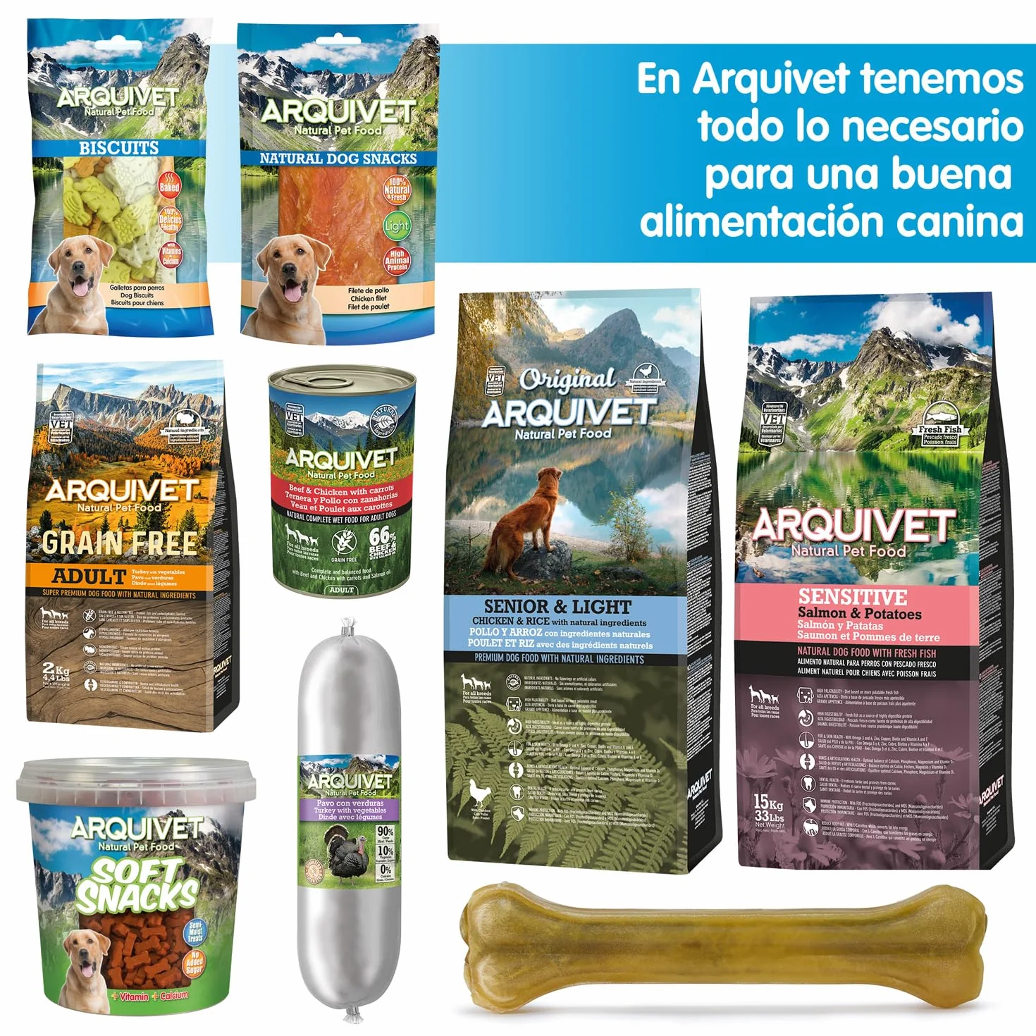 ARQUIVET - Oreja de Cerdo ibérico Extra Grande - (Bolsa 30 Unidades) - Natural Snacks para Perros