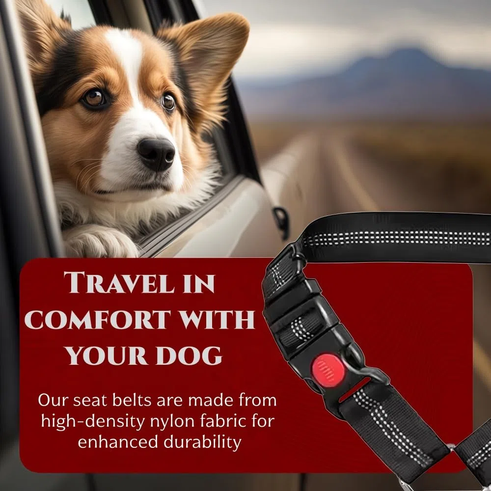 Cinturón de seguridad de coche para perro Bentley Arnage Bentayga Continental Flying, paquete de 2 arnés retráctil para coche, correa ajustable para cinturón de seguridad para perro, se asegura