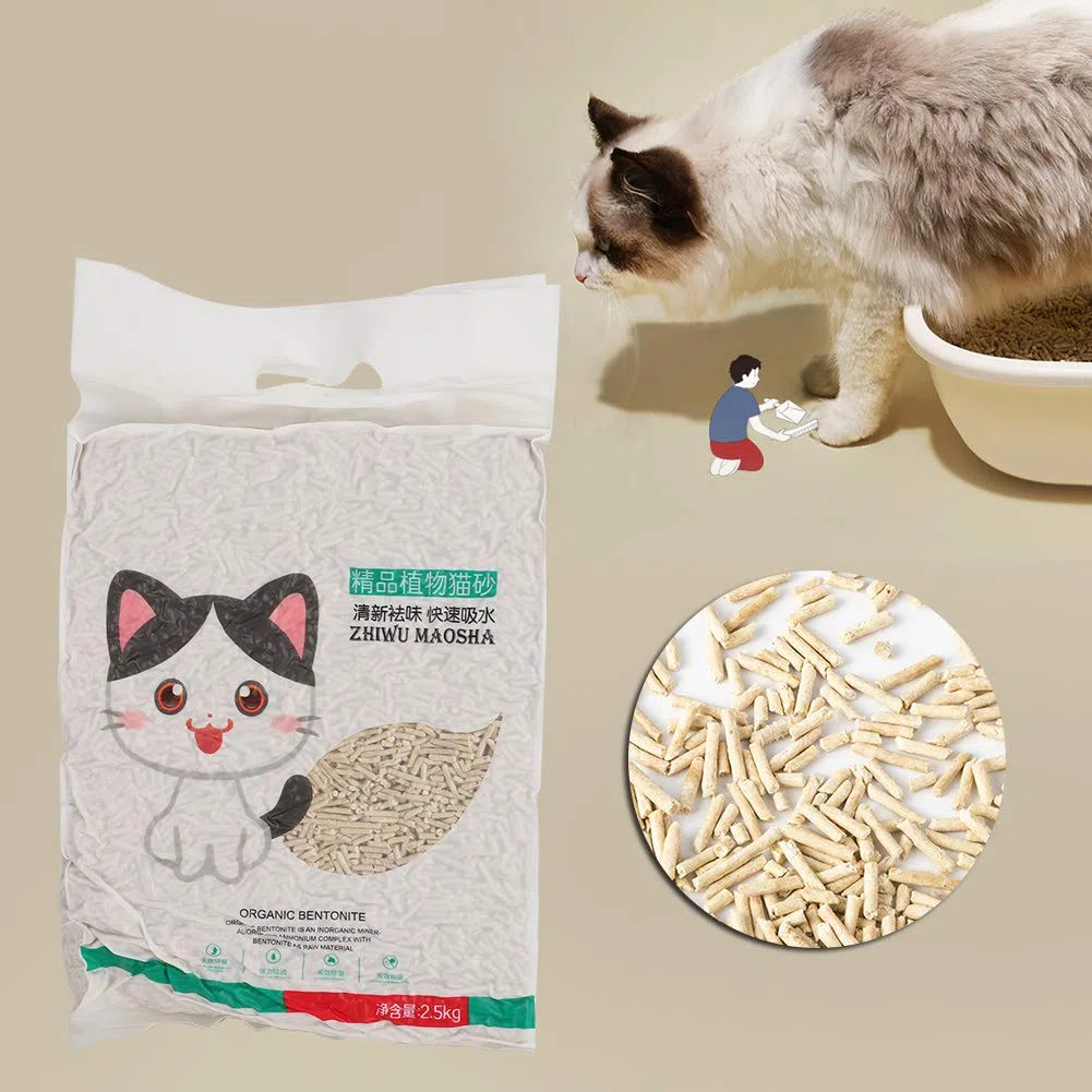 Arena para gatos degradable nativa, aroma a leche de aglutinación rápida, a base de heces de soja, fácil de recoger y enjuagar, control de olores de larga duración, suministros para