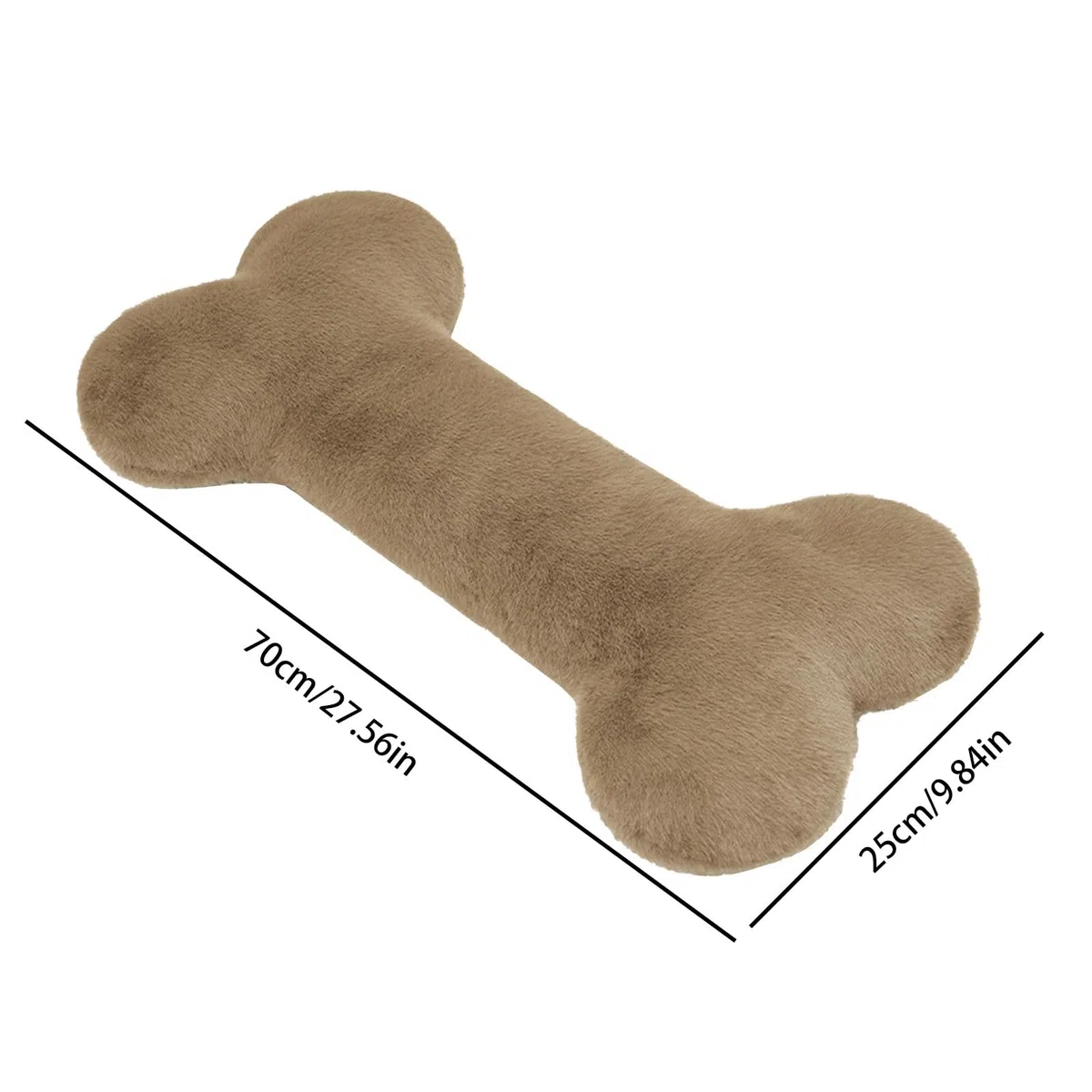 Juguete De Peluche Hueso para Perros Cojin Calmante para Cachorros De 70 Cm | Cojín Lanzable Para Cachorros Amantes de Mascotas Apartamento Oficina Dormitorio Siesta Juego Relajación
