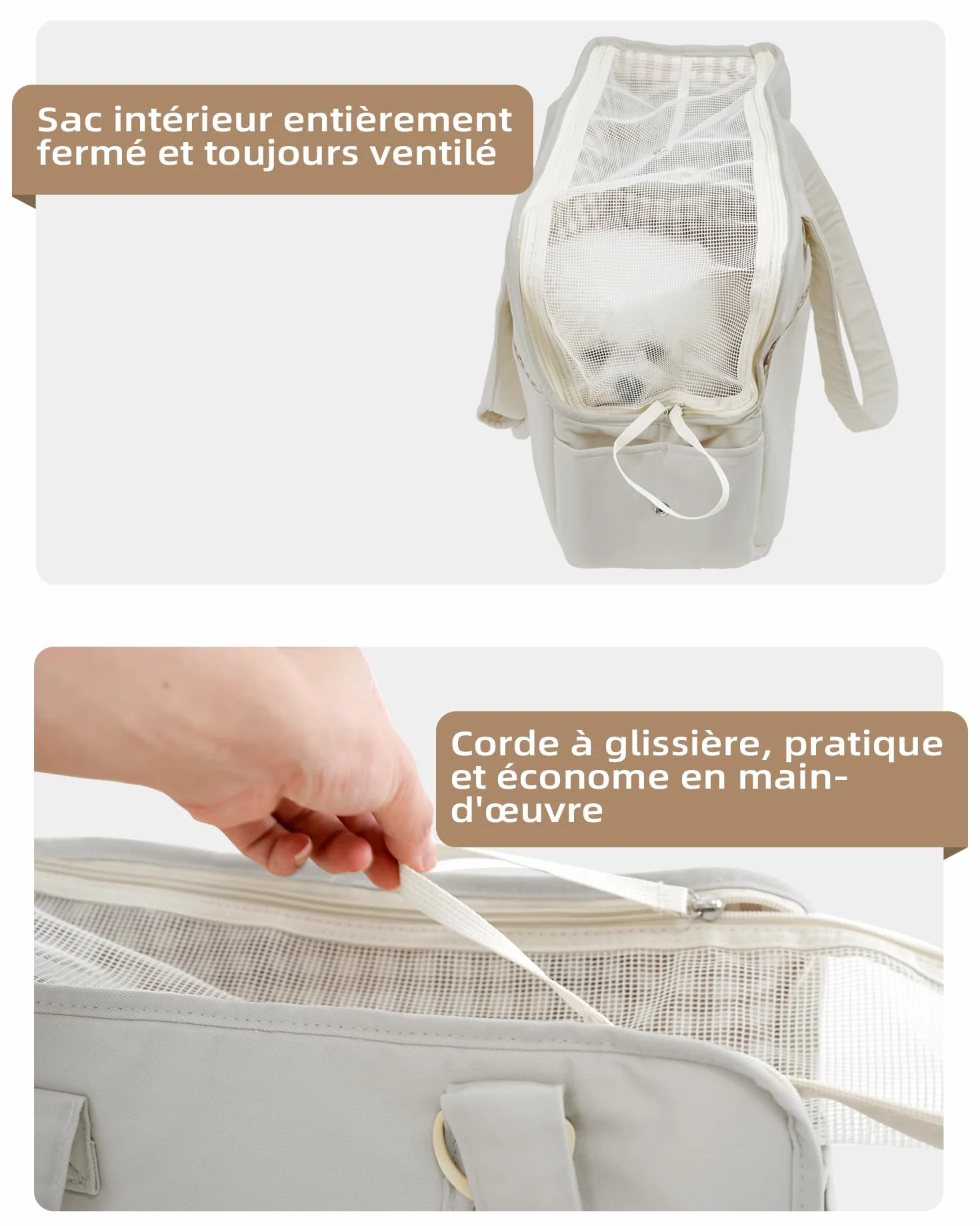ONECUTE Bolsa de transporte para gatos y cachorros, transpirable y plegable, bolsa de viaje, bolsa de hombro, bolso para perros pequeños, capacidad de carga hasta 3 kg (pequeño, gris)