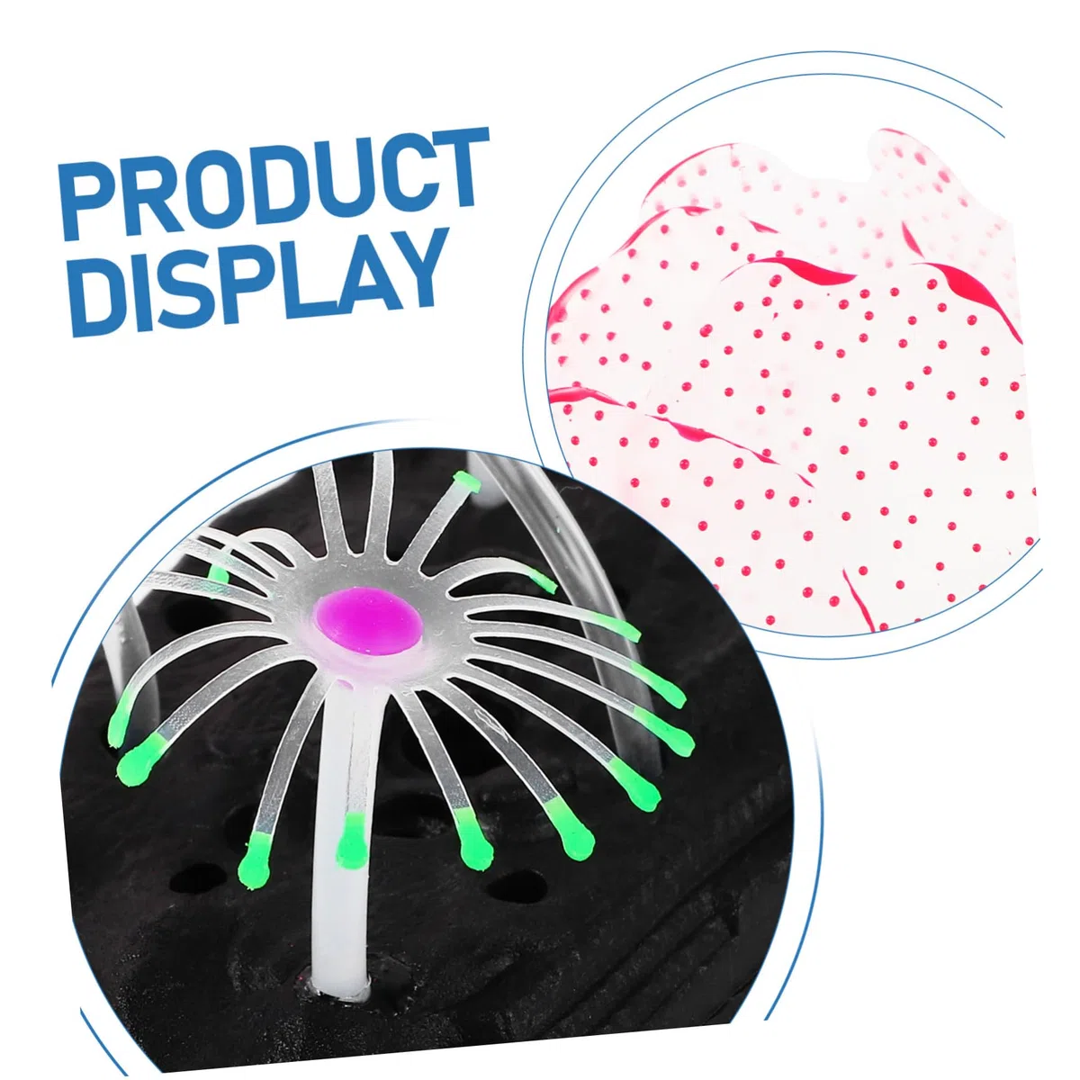 TOYANDONA 4 Piezas Decoración de Coral Resina Luminosa para Acuario de Efecto Brillante Automático Nocturno Ornamentos Flexibles para Paisajismo de Pecera Fácil Mantenimiento