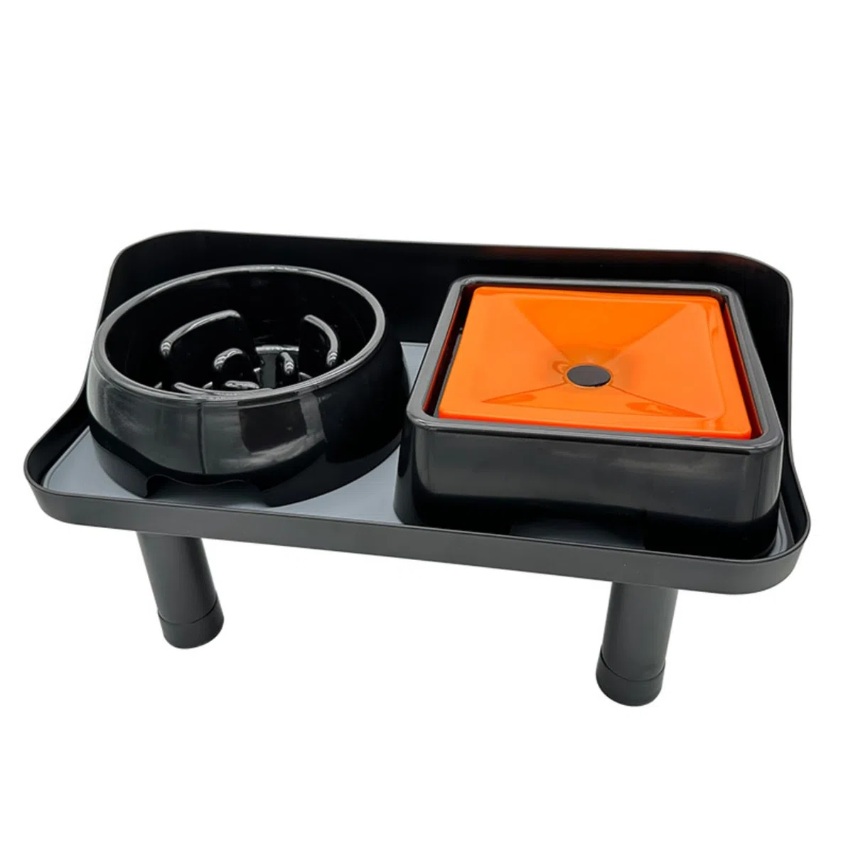 Comedero Elevado para Perros Estación de Alimentación Tazón Soporte Ajustable Altura Gradual Doble Recipiente Extraíble Construcción Robusta Silicona, Style to 3