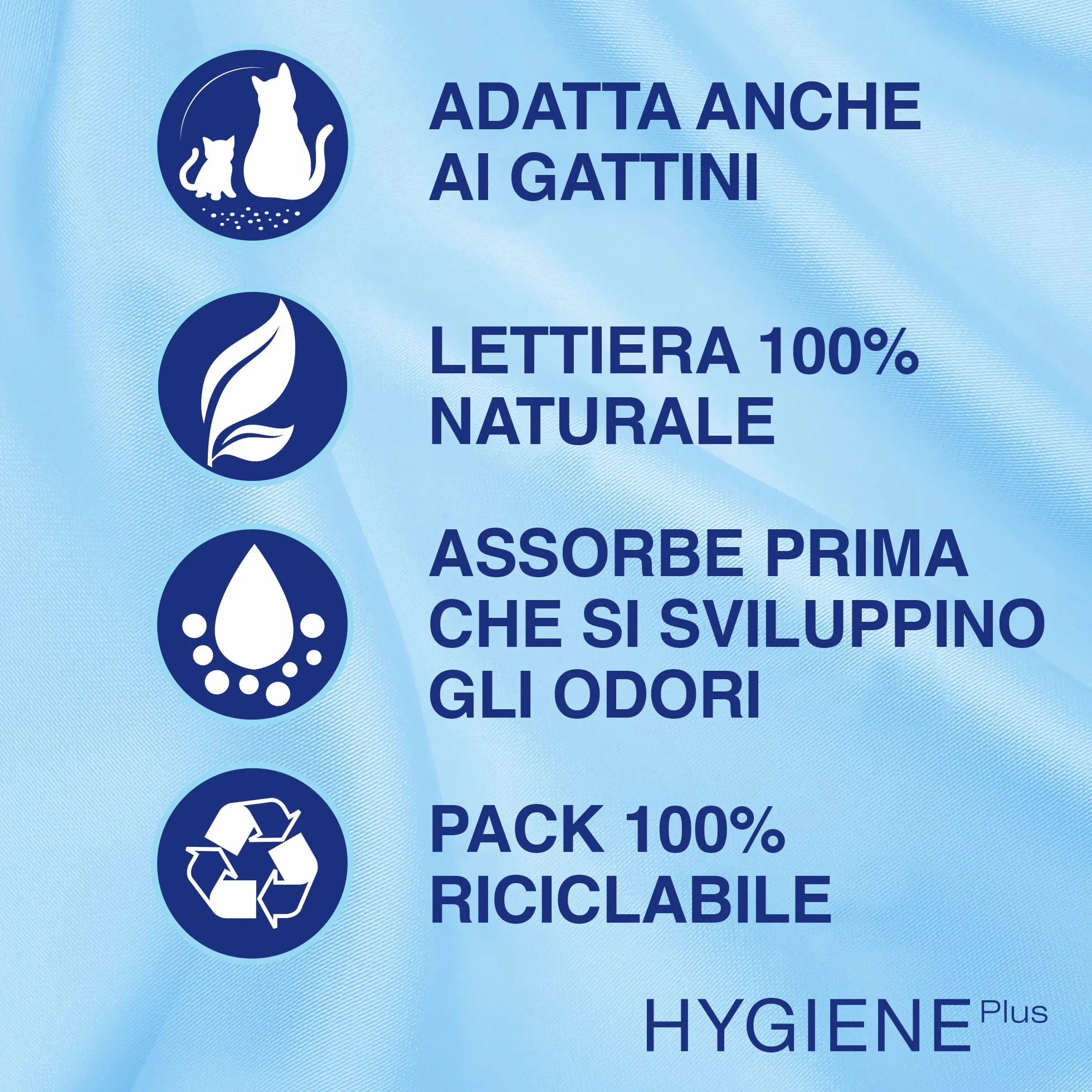 Catsan Arenero Higiene, 10 litros x 4, no aglomerante