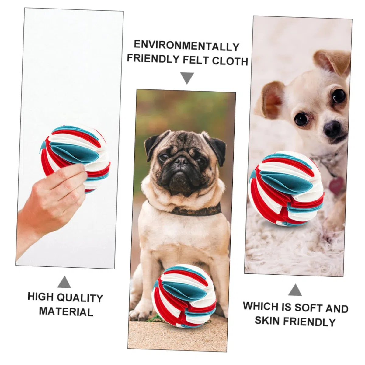 Sosoport 2piezas Juguete Masticable para Perros Fugas De Comida Bola De Olores para Mascotas Juguete Interactivo para Masticar y Jugar Estimula La Coordinación y Previene El Aburrimiento