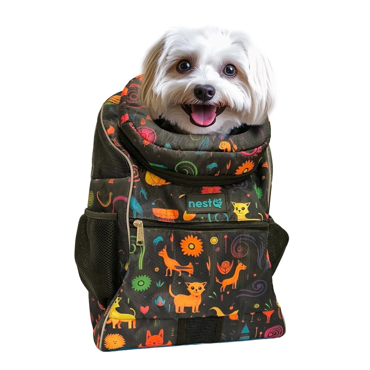 Mochila Transportín Mascotas Perro Gato hasta 3kg 43x30x20cm | hasta 3kg, 43x30x20cm, para gatos/perros