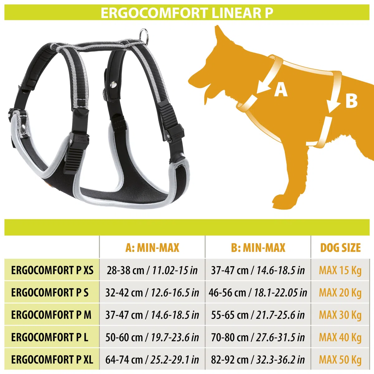 Ferplast Arnés para Perros medianos ERGOCOMFORT, Ajustable, cómodo, Acolchado, de fácil colocación y extracción, Talla M, máximo 30 kg. Azul.
