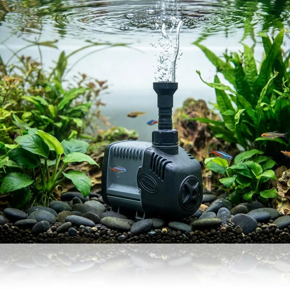 Suinga Bomba de Agua Syncra Silent 2150 L/h Máxima elevación 2m | Bomba de Acuario Estanque Pecera Silenciosa | Mini Bomba de Agua Sumergible