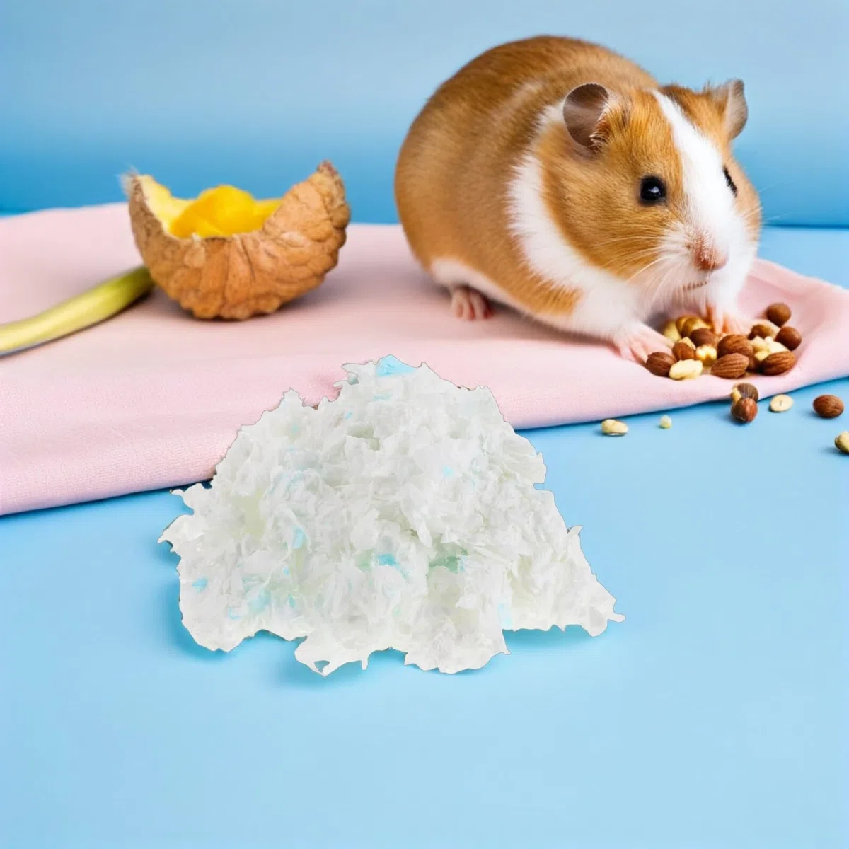 Mobestech Lecho para Hámster y Roedores 3 Bolsas de Algodón Natural sin Polvo y Absorbente Cama Transpirable para Jaulas de Pequeños Animales Adecuado para Conejos Jerbos y